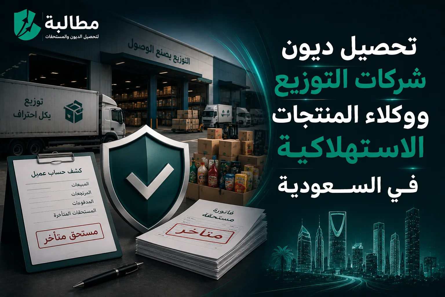 تحصيل ديون شركات التوزيع ووكلاء المنتجات الاستهلاكية في السعودية