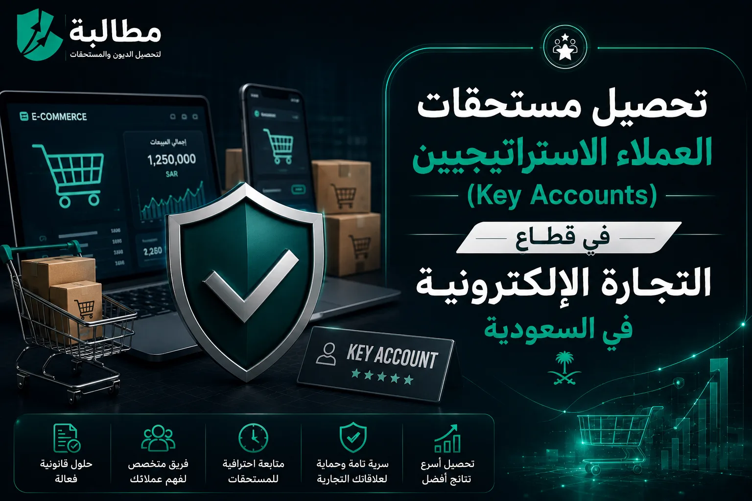 تحصيل مستحقات العملاء الاستراتيجيين (Key Accounts) في قطاع التجارة الإلكترونية بالسعودية