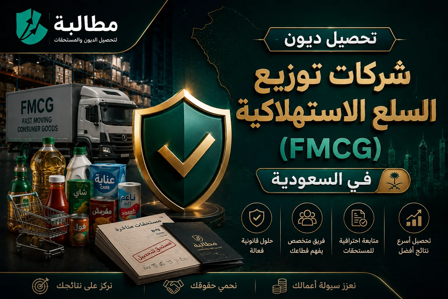 تحصيل ديون شركات توزيع السلع الاستهلاكية (FMCG) في السعودية