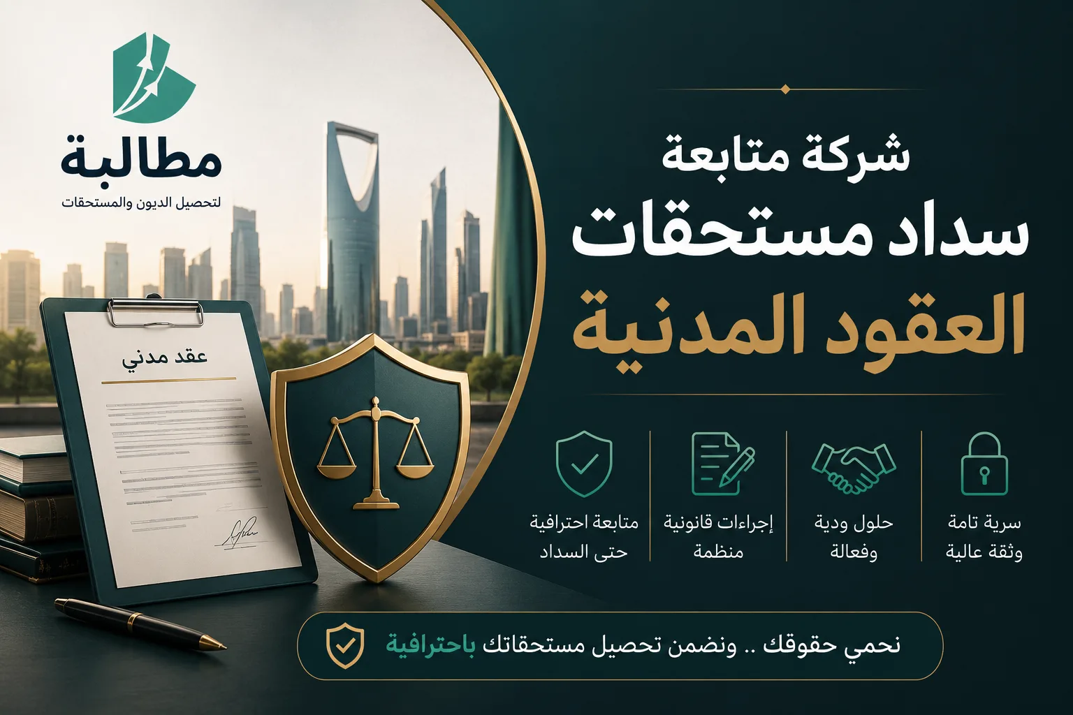 شركة متابعة سداد مستحقات العقود المدنية