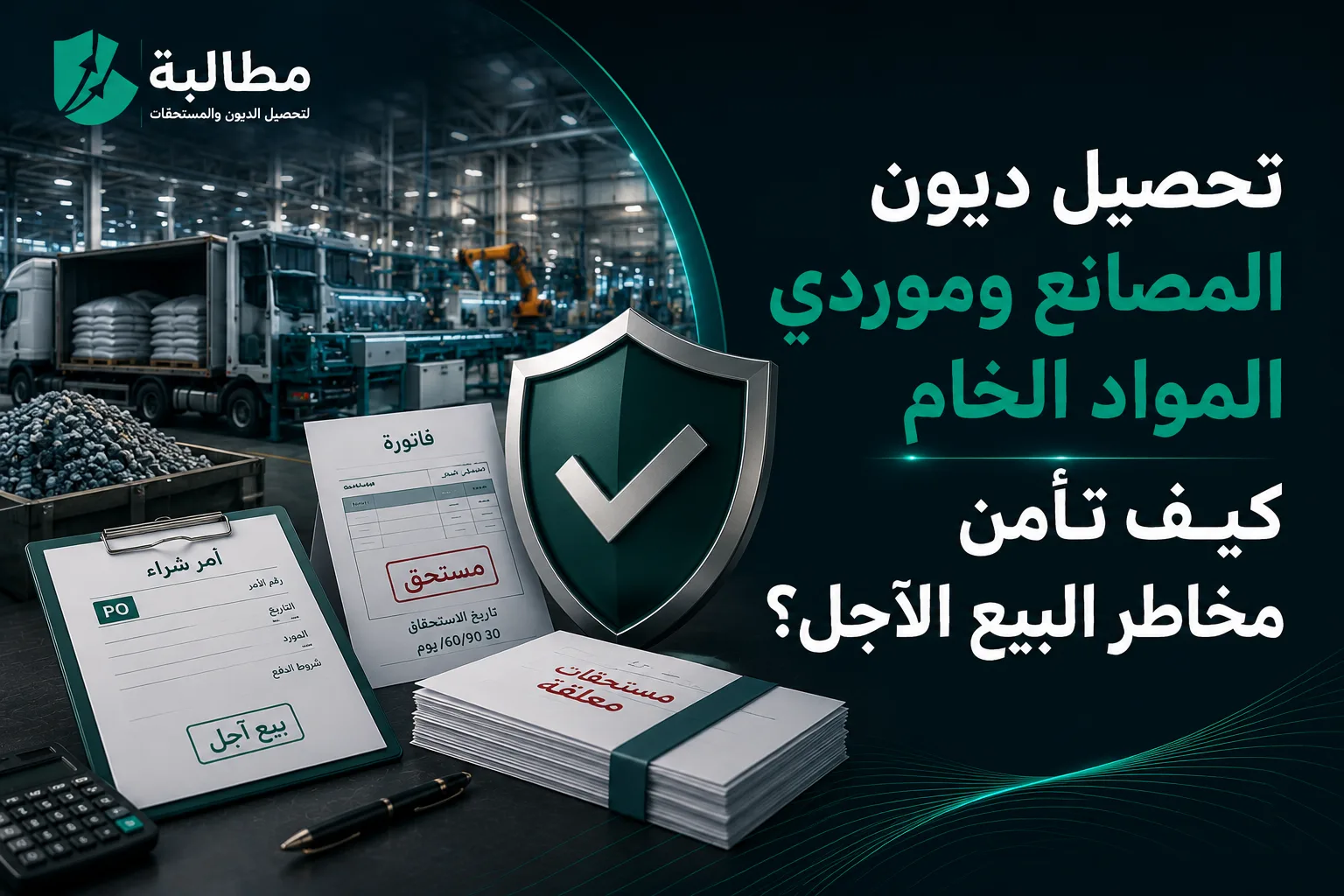 تحصيل ديون المصانع وموردي المواد الخام: كيف تأمن مخاطر البيع الآجل؟