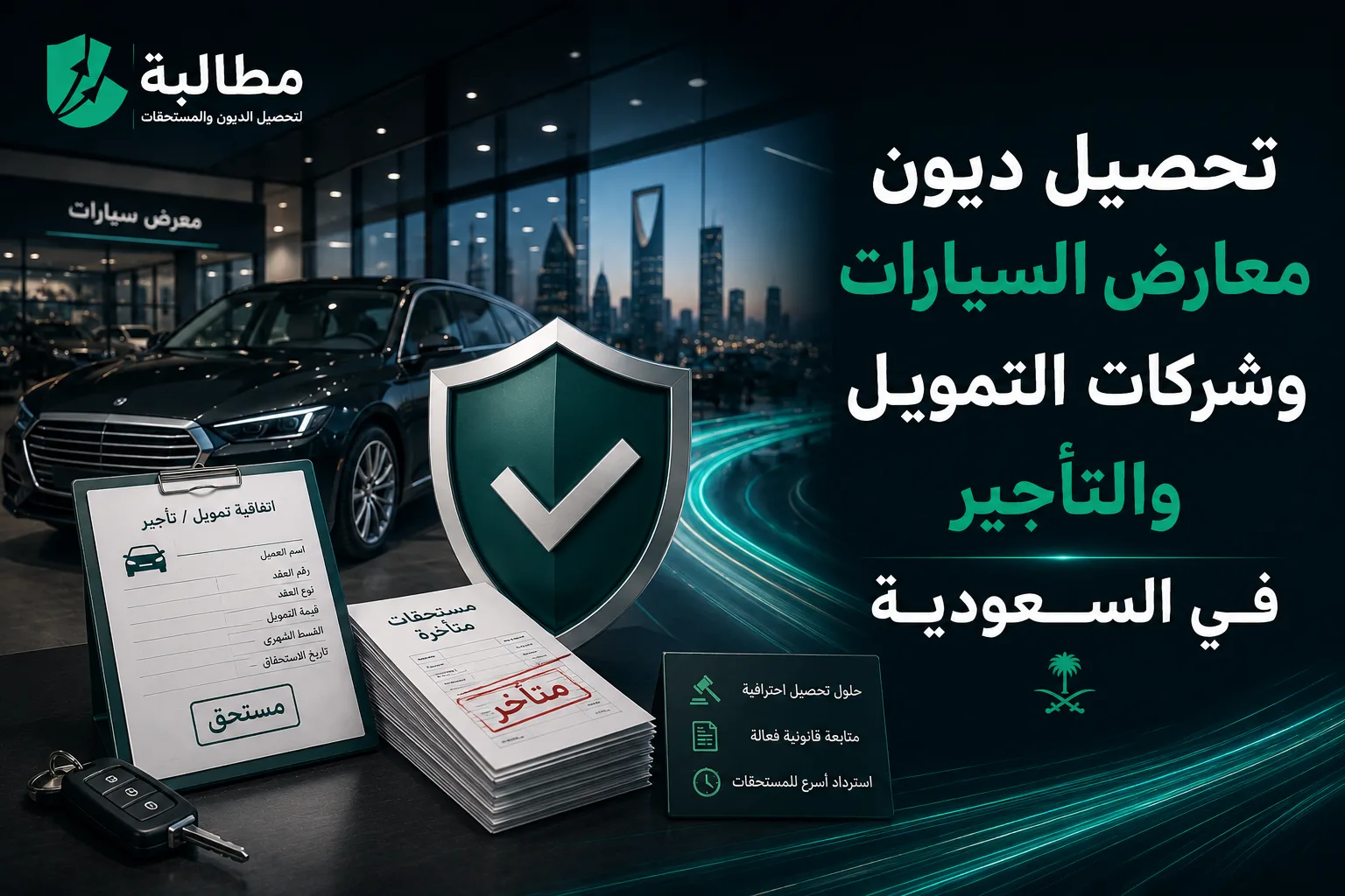 تحصيل ديون معارض السيارات وشركات التمويل والتأجير في السعودية