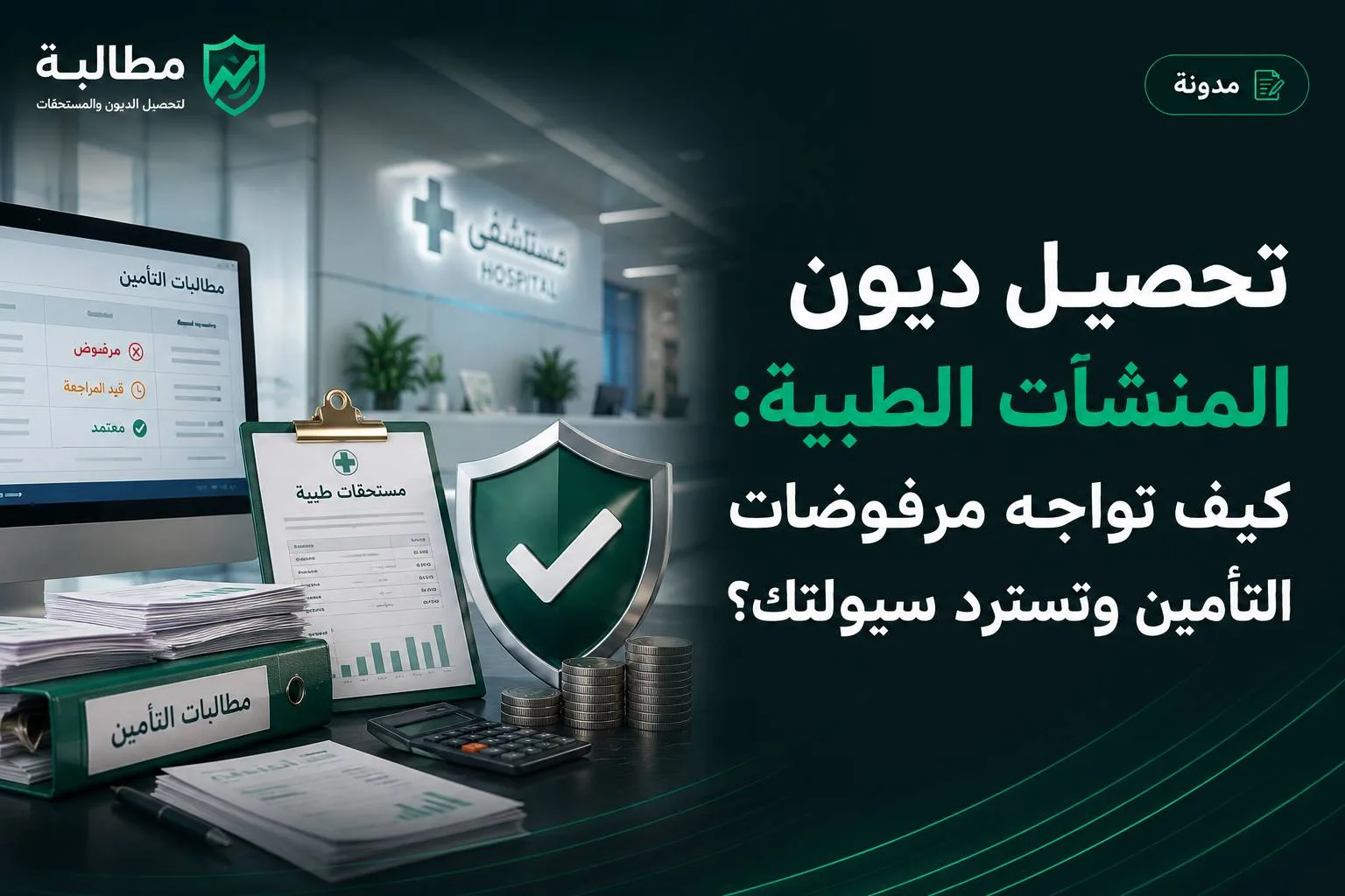 تحصيل ديون المنشآت الطبية: كيف تواجه مرفوضات التأمين وتسترد سيولتك؟