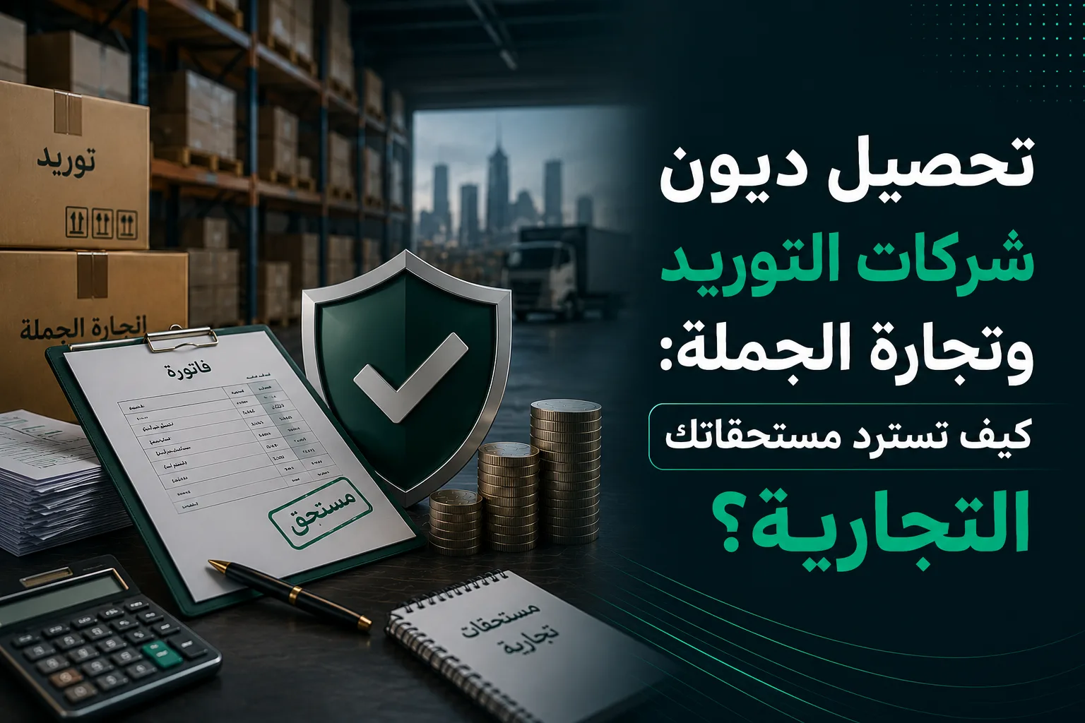 تحصيل ديون شركات التوريد وتجارة الجملة: كيف تسترد مستحقاتك التجارية؟