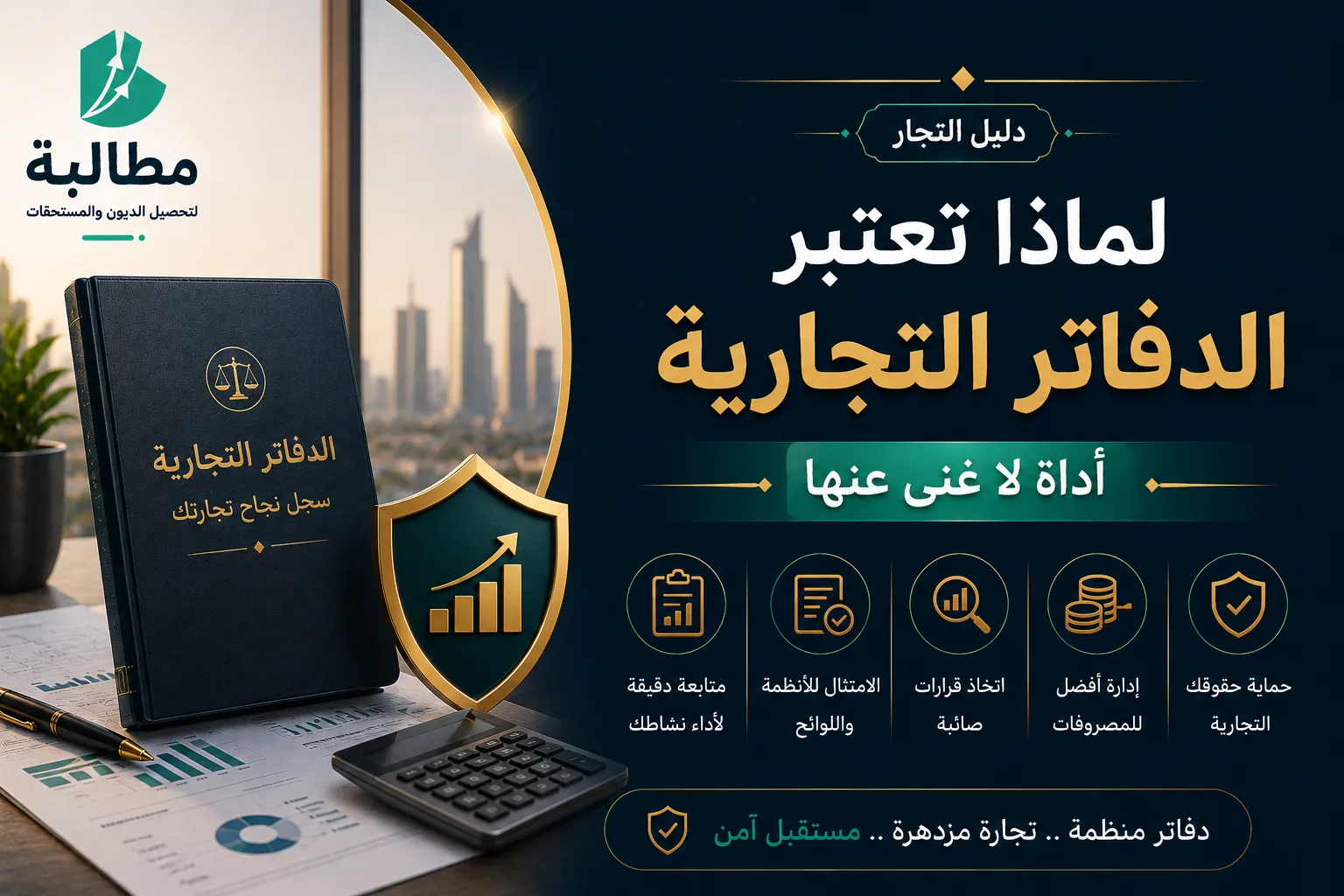 دليل التجار | لماذا تعتبر الدفاتر التجارية أداة لا غنى عنها